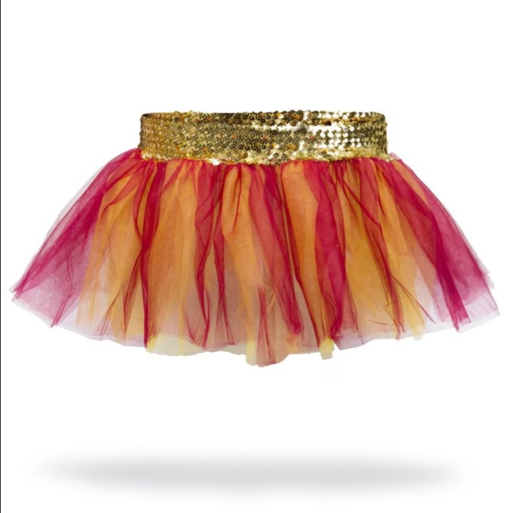 Maroon and Gold with Gold waist band tutu